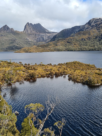 Mountains and wetlands in Tasmania